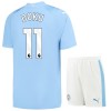 Officiële Voetbalshirt + Korte Broek Manchester City Doku 11 Thuis 2023-24 - Kids